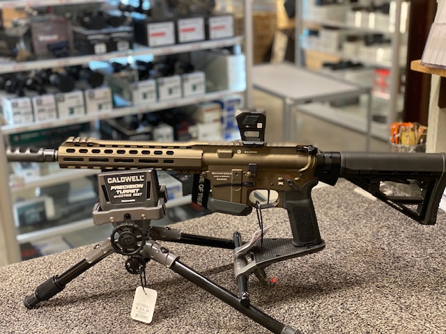 Carabine Schmeisser AR 15-9 S4F Dynamic PCC M-LOK 10,5″ Bronze 9 mm + Falke CMS