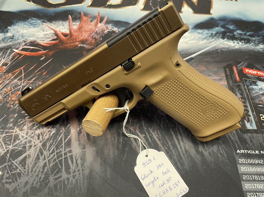 Glock 19X Coyote MOS Cal 9 mm P